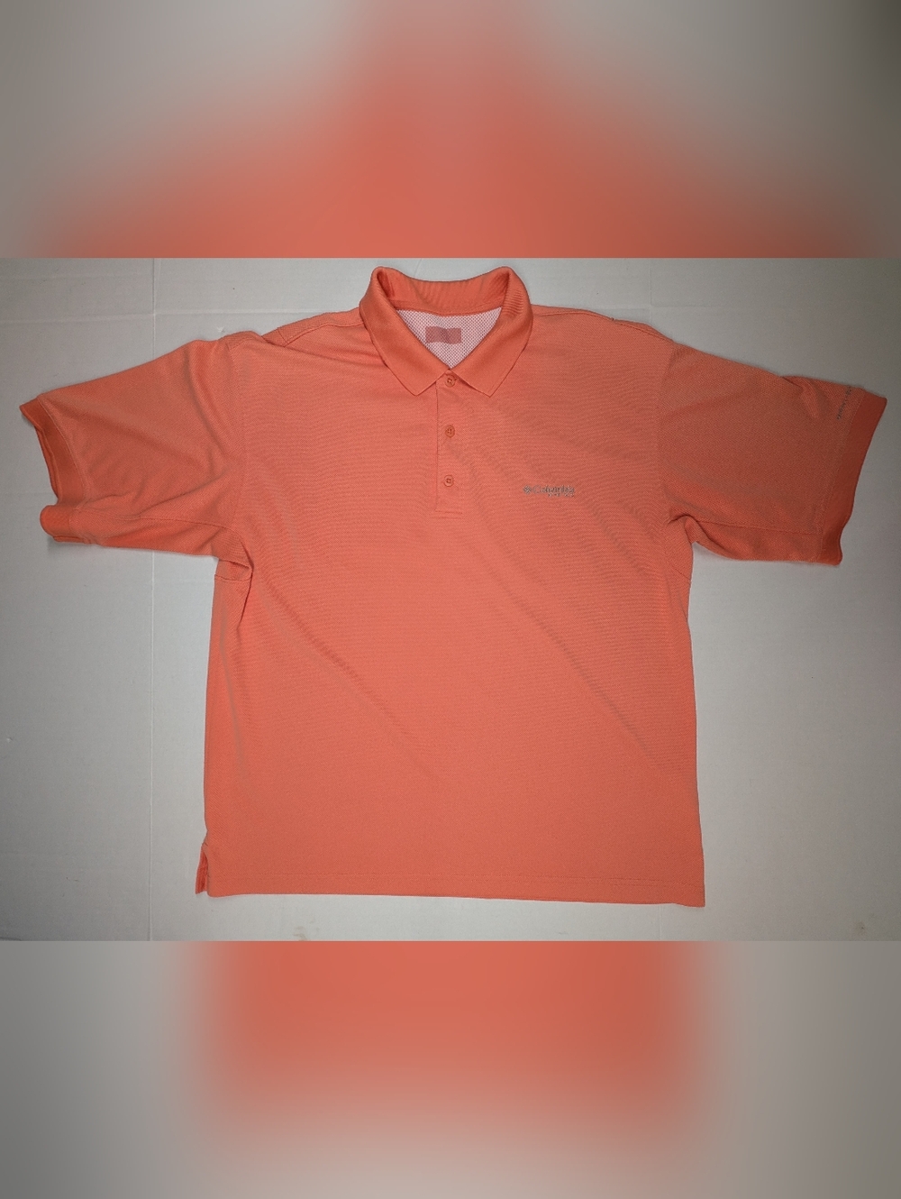 Columbia PFG orange short sleeve polo